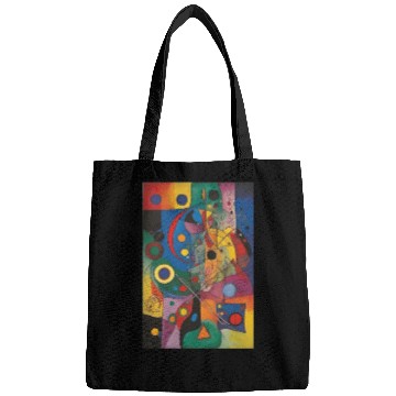 Discover Vibrant Geometric Shapes Painting Bags