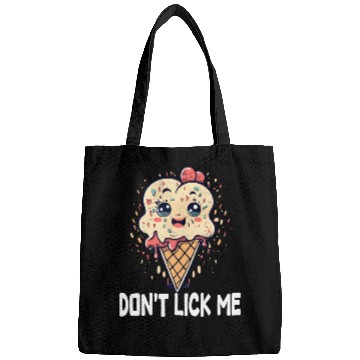 Discover ice cream dont lick me Bags