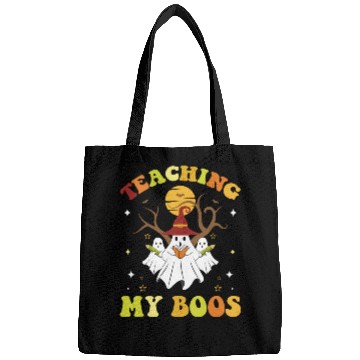 Discover Teaching My Boos Funny Teacher Halloween Bags