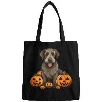 Discover Irish Wolfhound Dog Pumpkin Lazy Halloween Party Bags