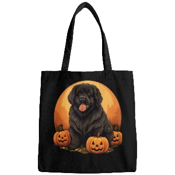 Discover Newfoundland Dog Pumpkin Lazy Halloween Party Bags