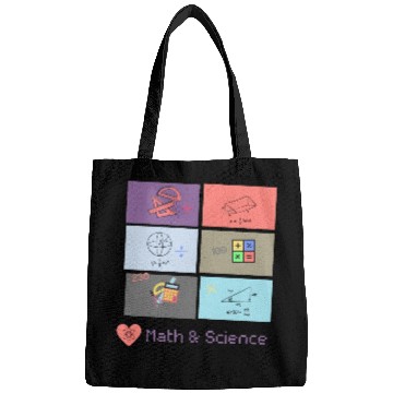 Discover I love math and science Bags