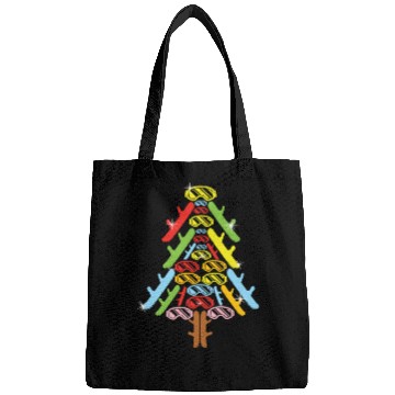 Discover Christmas Christmas Tree Snowboard Snowboarder Bags
