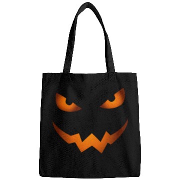 Discover Scary Jack O Lantern Pumpkin Face Halloween Bags