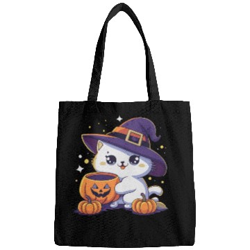 Discover Cute Cat Halloween 3 Bags