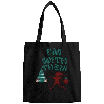 Discover "Im with them" Christmas Elf design Bags