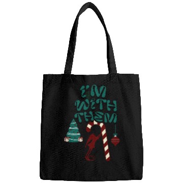 Discover "Im with them" Christmas Elf design 2 Bags