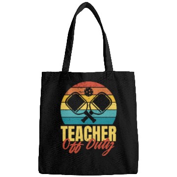 Discover Pickleball teacher retro Bags