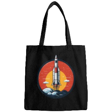 Discover Nostalgic Rocket Emblem Gift Timeless Classic Bags