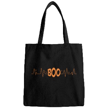 Discover Boo Heart Beat Rate Happy Halloween Scary Night Bags
