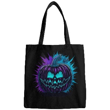 Discover Neon Pumpkin Purple and Teal Bags
