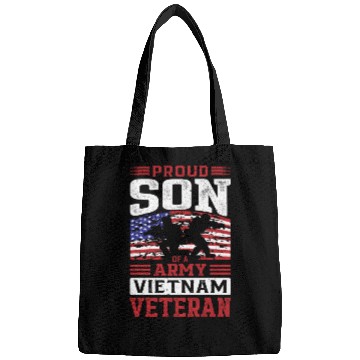 Discover Proud Son Of A Army Vietnam Veteran Bags