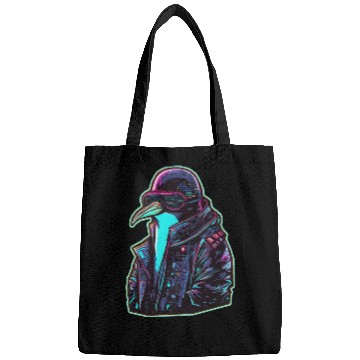 Discover Cyberpunk Penguin Bags