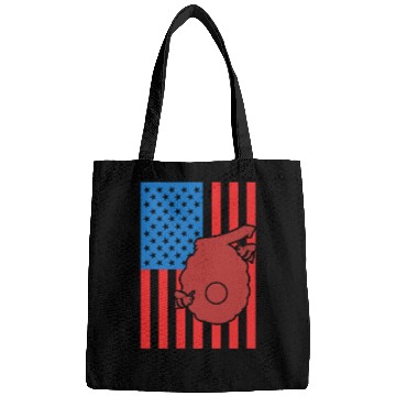 Discover Beekeeping US Flag Bags