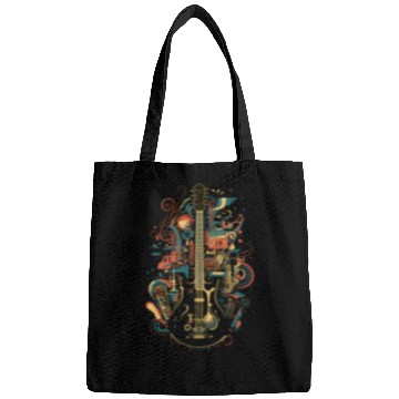 Discover Guitar Music Dreams Bags