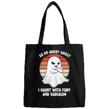 Discover Ghost Hunter Funny Ghost Angry Ghost Halloween Bags