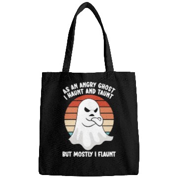 Discover Ghost Hunter Funny Ghost Angry Ghost Halloween Bags