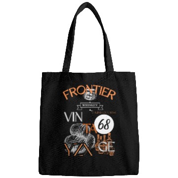 Discover Vintage frontier whiskey Bags