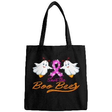 Discover Fun Boobs Save The Boo Bees Breast Cancer Bags
