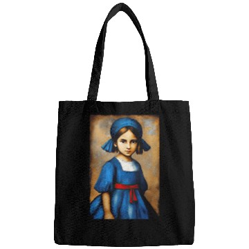 Discover Girl in Blue Dress Bags