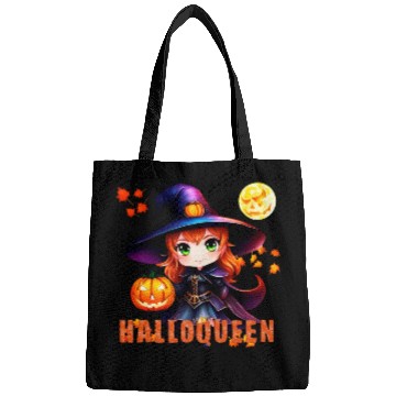Discover Hallo Queen Witch in a hat Bags