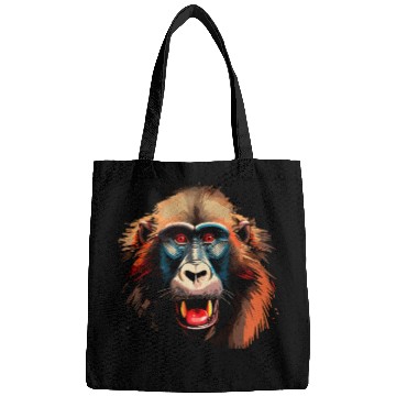 Discover Baboon Monkey Lover Wildlife Animal Zookeeper Bags