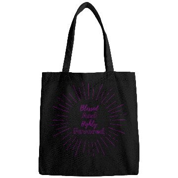 Discover Blessed and Highly Favored Purple Bags