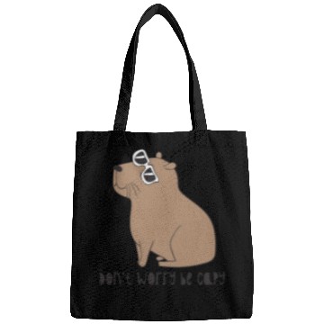 Discover Don t Worry Be Capy Awesome Cute Capybara Bags