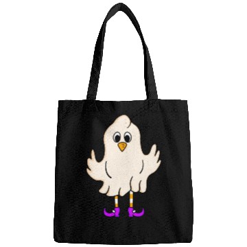 Discover Spooky Chicken Witch Ghost Funny Farmer Halloween Bags