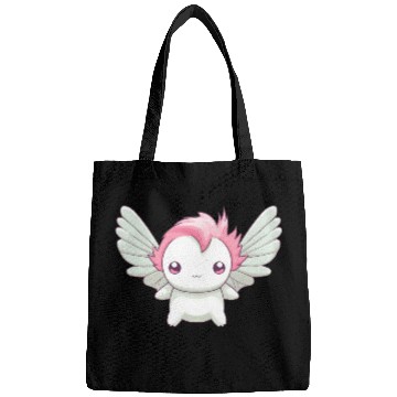 Discover Sweet Axolotl with Angel Wings: Heavenly Design Bags