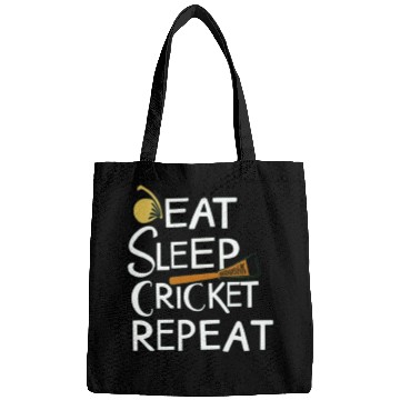 Discover Eat Sleep Cricket Repeat: Cricket Lover's Bags