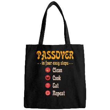 Discover Passover 4 steps Clean Cook Eat Repeat Matzah Bags
