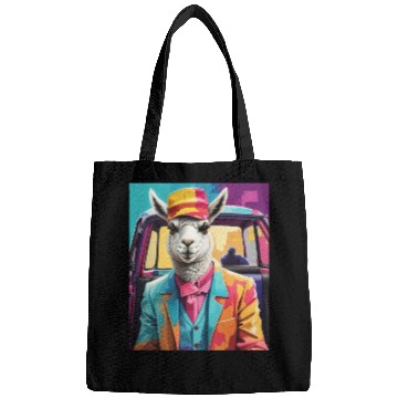 Discover space design llama lover Bags