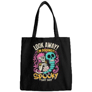 Discover Spooky Shit Skeleton Girl Arm Halloween Voodoo Bags