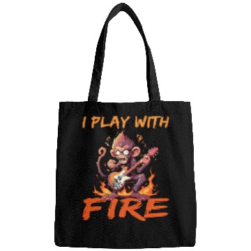 Discover Monkey Chimpanzee Guitar I Play With Fire Bags