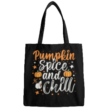 Discover Pumpkin spice and chill halloween gift Bags