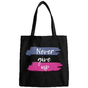 Discover Never Give Up Motivational Bags