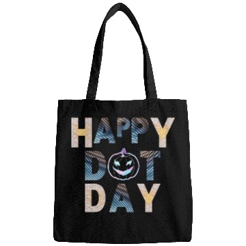 Discover Happy dot day pumpkin polka dot Bags