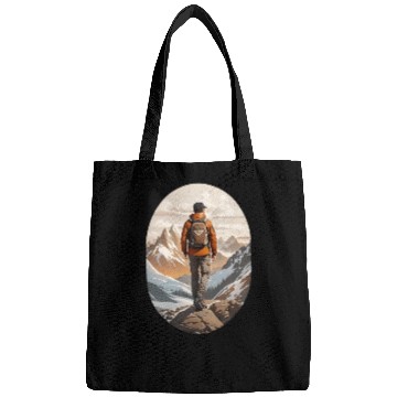 Discover Lone Adventurer Unisex Jersey Short Sleeve Bags