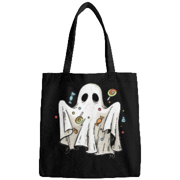 Discover Trick Or Treat Halloween Ghost With Candy Bags