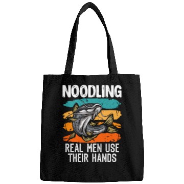 Discover Flathead Noodling Real Men use their Hands Bags