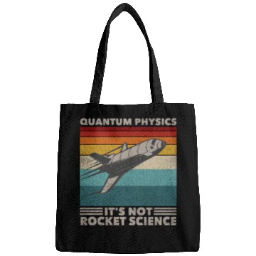 Discover Funny Retro 80´s Rocket Science Quantum Physics Bags