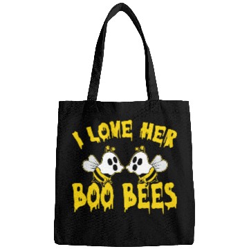 Discover I Love Her Boo Bees Halloween Bags