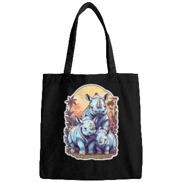 Discover Rhinos Kawaii Bags
