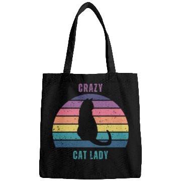 Discover crazy cat lady Bags