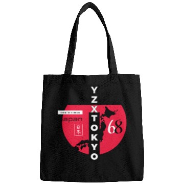 Discover Red dot Tokyo Japan Bags