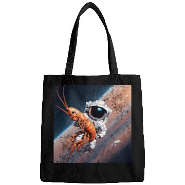 Discover Astronaut in space with shrimp Bags