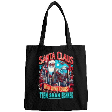 Discover Santa Claus on an Adventure Travel World Tour Bags