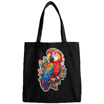 Discover Scarlet Macaw Kawaii Bags