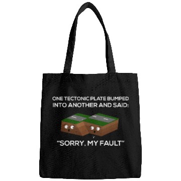 Discover Funny Science Nerd Joke Seismologist Tectonic Bags